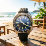 Matte Black Bezel & Blue Dial Automatic Watch - Image 16
