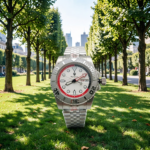 Men's Watch – White Dial, Red & Black Accents - Image 11