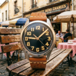 Men's Vintage-Inspired Pilot Watch with Brown Leather Strap - Image 11