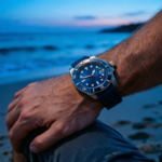 Ocean Master Diver: Automatic Men's Watch with Blue Sunburst Dial(Four Colors Available) - Image 2