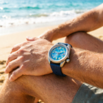 Men's Blue Mosaic Dial Automatic Watch - Image 2
