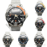 Men's Watch with Rotating Bezel and Mesh Band (7 Colors Available) - Image 2