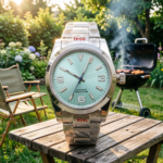 Men's Automatic Diver Watch with Mint Green Dial - Image 15