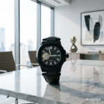 Men's Black Automatic Watch with Leather Strap（2 Options） - Image 19