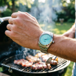 Men's Automatic Diver Watch with Mint Green Dial - Image 2