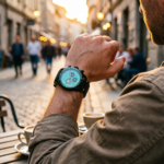 Men's Chronograph Watch with Dragon Motif and Teal Dial(Two Colors Available） - Image 2