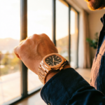 Men's Automatic Watch with Turquoise Dial - Rose Gold Case & Bracelet(Three Colors Available) - Image 2