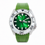 Men's Green Sunburst Dial Watch