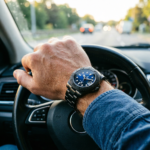 Midnight Blue Automatic Diver – Black Steel Sport Watch - Image 4