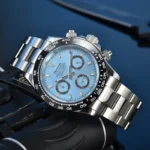 Men's Chronograph Watch- Stainless Steel Case & Bracelet(Three Colors Available) - Image 6