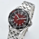 Red "Snake Skin" Dial & Black Ceramic Bezel Watch - Image 4