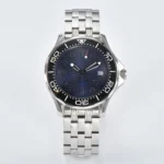8215 Deep Blue Wave Dial Watch