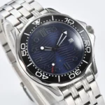 8215 Deep Blue Wave Dial Watch - Image 3