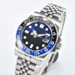Blue & Black "Batman" Bezel & Jubilee Bracelet Watch - Image 4