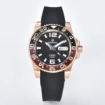 "Root Beer" Edition on Rubber Strap Watch