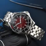 Red "Snake Skin" Dial & Black Ceramic Bezel Watch - Image 5