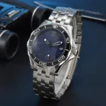 8215 Deep Blue Wave Dial Watch - Image 5