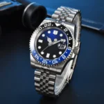 Blue & Black "Batman" Bezel & Jubilee Bracelet Watch - Image 6