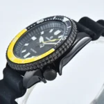 Men's Automatic Dive Watch - Black Dial with Yellow Accents - Image 4