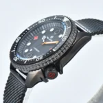 Men's Automatic Watch - Black Dial with Poker Suit Markers - Image 4