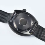 Men's Automatic Diving Watch with Gradient Dial and Mesh Strap - Image 5