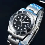 Men's Black Dial Automatic Diver Watch - Image 3