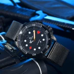 Men's Automatic Watch - Black Dial with Poker Suit Markers - Image 7