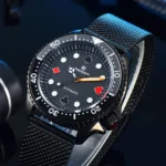 Men's Automatic Watch - Black Dial with Poker Suit Markers - Image 3