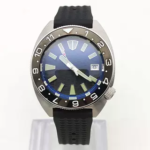Matte Black Bezel & Blue Dial Automatic Watch