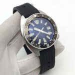 Matte Black Bezel & Blue Dial Automatic Watch - Image 4