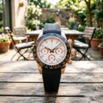 Luxury Rose Gold Chronograph Watch - Image 11