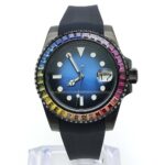 Rainbow Gemstone Luxury Dive Watch