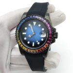 Rainbow Gemstone Luxury Dive Watch - Image 4
