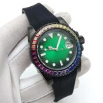 Rainbow Gem Bezel Diver Watch - Image 4