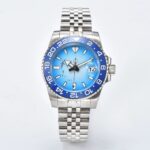 Ocean Blue GMT: Stainless Steel Automatic Watch