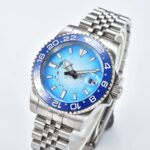 Ocean Blue GMT: Stainless Steel Automatic Watch - Image 2
