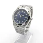 Men's Stainless Steel Automatic Watch with Blue Dial - Image 5