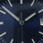 Men's Stainless Steel Automatic Watch with Blue Dial - Image 3