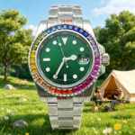 Luxury Rainbow Gemstone Diver Watch - Image 12