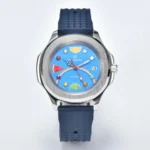 Men's Automatic Watch - Vibrant Rainbow Dial, Fruit Motifs