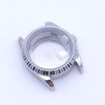Luxury Style 41mm Watch Case - 316L Stainless Steel with Sapphire Crystal & Cyclops Lens - Image 3