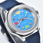 Men's Automatic Watch - Vibrant Rainbow Dial, Fruit Motifs - Image 4