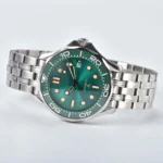 Men's Green Dial Automatic Dive Watch with Stainless Steel Bracelet - Image 5