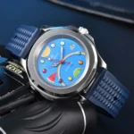 Men's Automatic Watch - Vibrant Rainbow Dial, Fruit Motifs - Image 7
