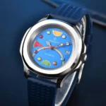 Men's Automatic Watch - Vibrant Rainbow Dial, Fruit Motifs - Image 8