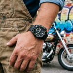 Men's Automatic Dive Watch with Black Dial & Mesh Strap - Image 2