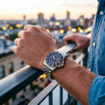 Men's Automatic GMT Watch - Root Beer Dial, Two-Tone Bezel, Jubilee Bracelet - Image 2