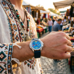 Men's Automatic Watch - Vibrant Rainbow Dial, Fruit Motifs - Image 3