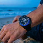 Men's Black Case And Blue Bezel Automatic Watch - Image 3