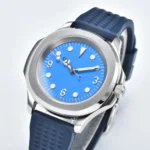 Men's Blue Dial Automatic Diver Watch - Image 4